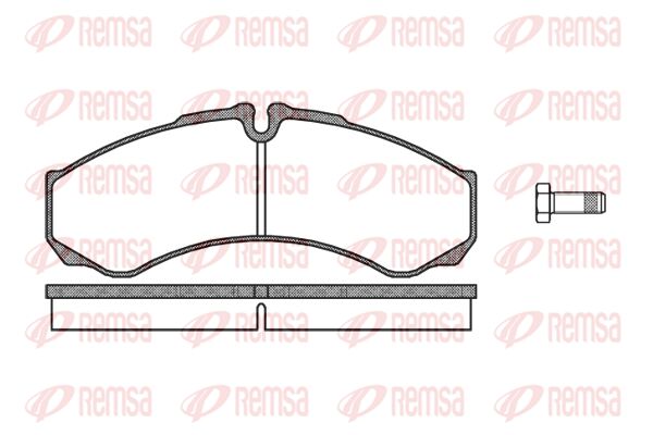 REMSA Комплект тормозных колодок, дисковый тормоз 0651.10