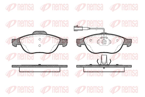 REMSA Комплект тормозных колодок, дисковый тормоз 0660.22