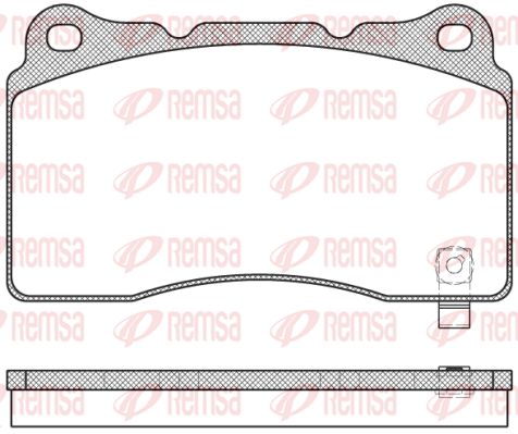 REMSA Комплект тормозных колодок, дисковый тормоз 0666.04