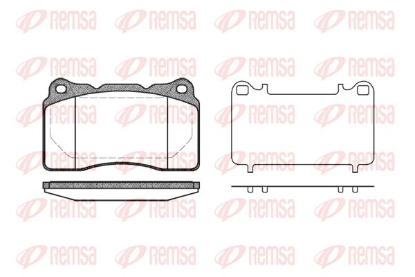 REMSA Комплект тормозных колодок, дисковый тормоз 0666.10