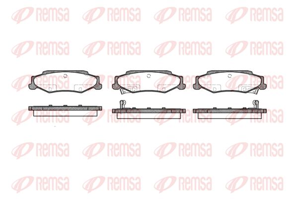 REMSA Комплект тормозных колодок, дисковый тормоз 0668.02