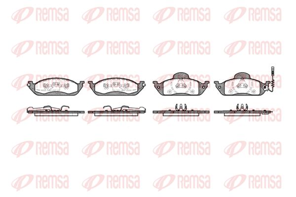 REMSA Комплект тормозных колодок, дисковый тормоз 0697.01