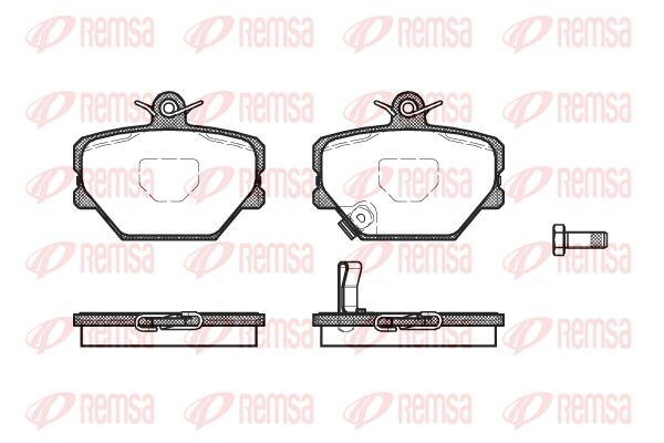 REMSA Комплект тормозных колодок, дисковый тормоз 0705.02