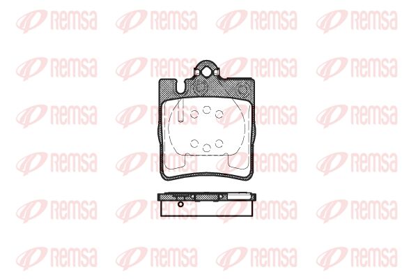 REMSA Комплект тормозных колодок, дисковый тормоз 0709.00