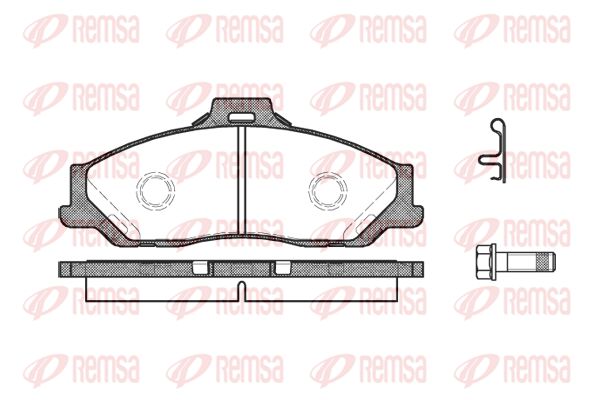 REMSA Комплект тормозных колодок, дисковый тормоз 0730.01