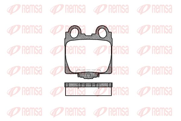 REMSA Комплект тормозных колодок, дисковый тормоз 0743.04