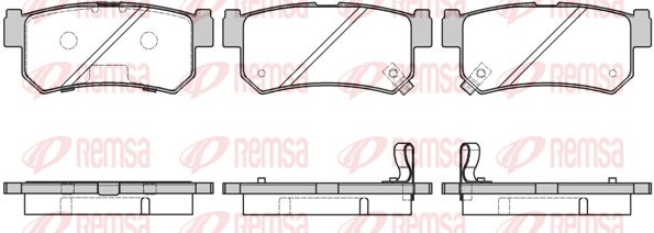 REMSA Bremžu uzliku kompl., Disku bremzes 0746.42