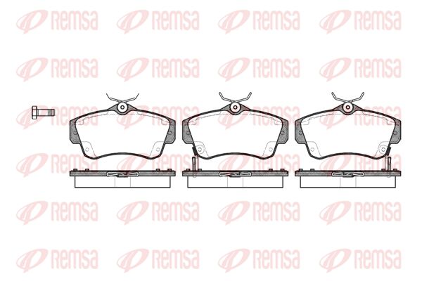 REMSA Комплект тормозных колодок, дисковый тормоз 0753.02