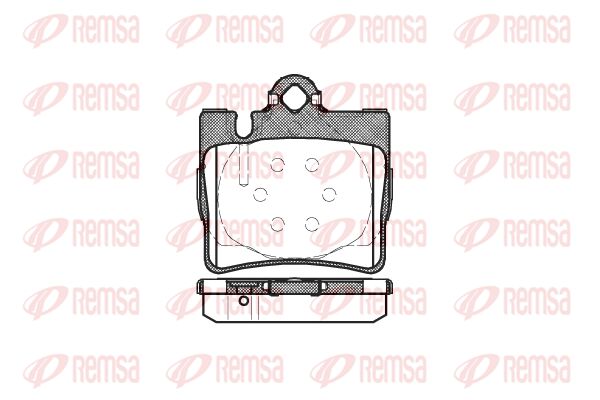 REMSA Комплект тормозных колодок, дисковый тормоз 0770.00