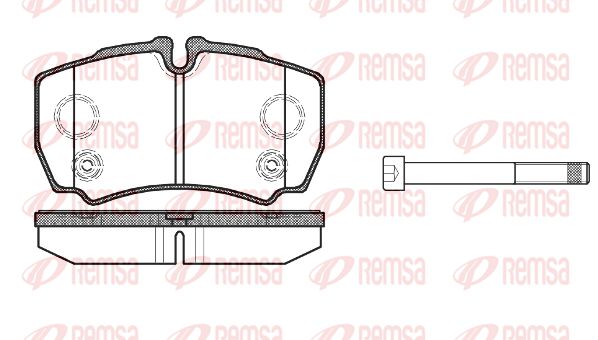 REMSA Комплект тормозных колодок, дисковый тормоз 0849.10