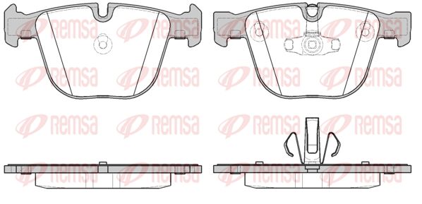 REMSA Комплект тормозных колодок, дисковый тормоз 0892.20