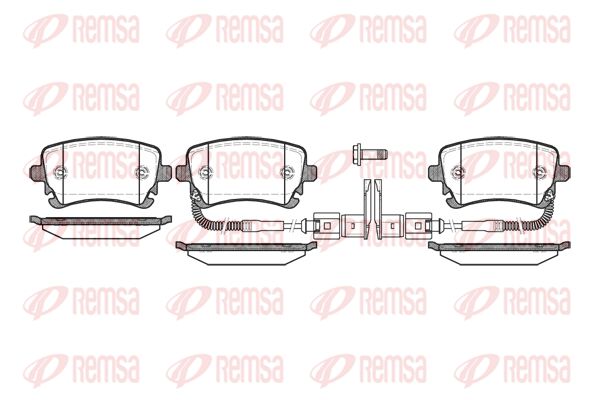 REMSA Комплект тормозных колодок, дисковый тормоз 0897.02