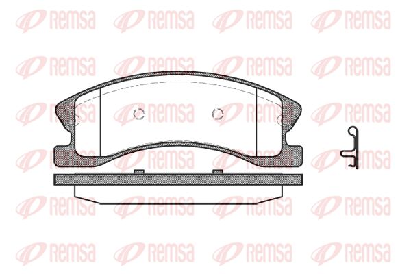 REMSA Комплект тормозных колодок, дисковый тормоз 0973.02