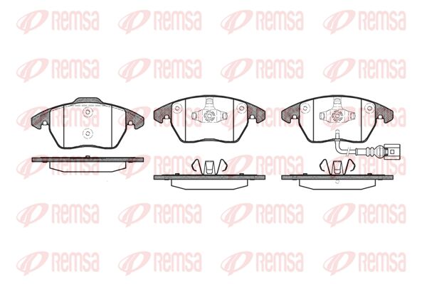 REMSA Комплект тормозных колодок, дисковый тормоз 1030.01