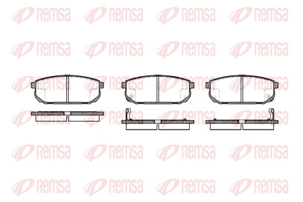REMSA Комплект тормозных колодок, дисковый тормоз 1042.02