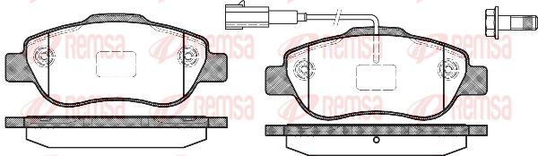 REMSA Комплект тормозных колодок, дисковый тормоз 1100.11
