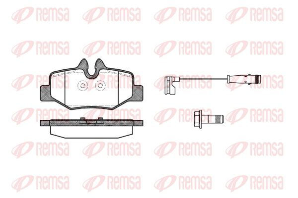 REMSA Комплект тормозных колодок, дисковый тормоз 1110.02