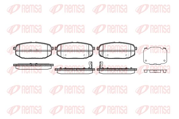 REMSA Комплект тормозных колодок, дисковый тормоз 1147.02