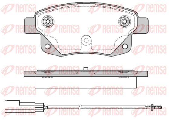 REMSA Комплект тормозных колодок, дисковый тормоз 1252.01