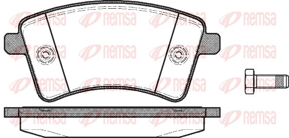 REMSA Комплект тормозных колодок, дисковый тормоз 1351.00