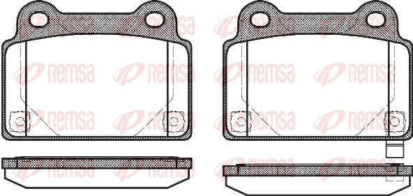 REMSA Комплект тормозных колодок, дисковый тормоз 1364.02