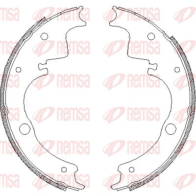 REMSA Комплект тормозных колодок 4105.00