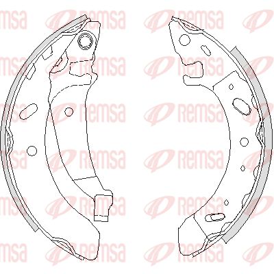 REMSA Комплект тормозных колодок 4194.01