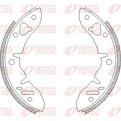 REMSA Комплект тормозных колодок 4221.00