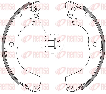 REMSA Тормозные колодки 4257.00