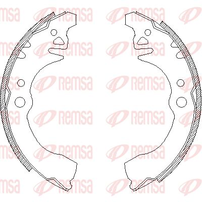 REMSA Комплект тормозных колодок 4374.00