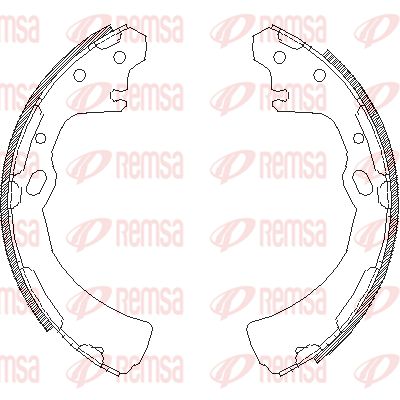 REMSA Комплект тормозных колодок 4384.00