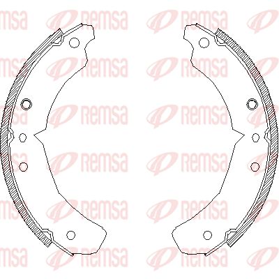 REMSA Комплект тормозных колодок 4610.00