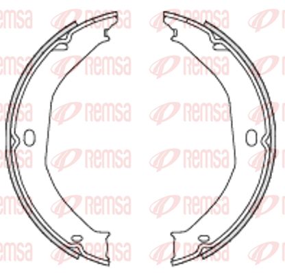 REMSA Комплект тормозных колодок, стояночная тормозная с 4698.00