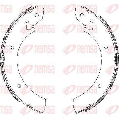 REMSA Комплект тормозных колодок 4701.00