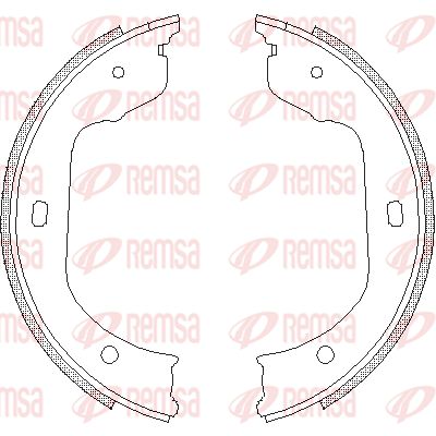 REMSA Барабанная тормозная колодка, стояночный тормоз 4740.00