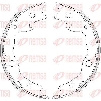 REMSA Барабанная тормозная колодка, стояночный тормоз 4752.00