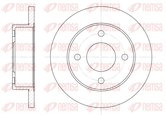 REMSA Тормозной диск 6012.00