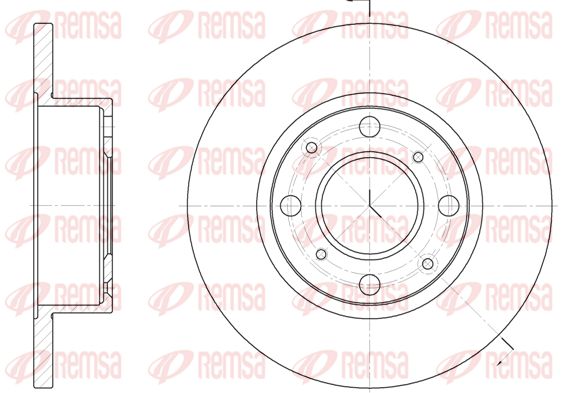 REMSA Тормозной диск 6041.00