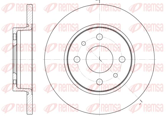 REMSA Тормозной диск 6089.00