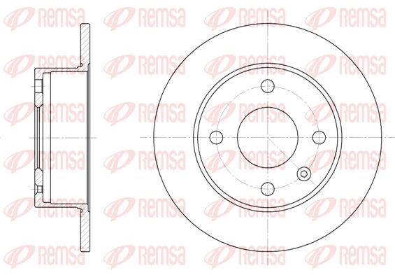REMSA Тормозной диск 6095.00