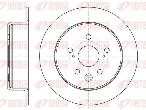 REMSA Тормозной диск 61075.00