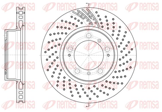 REMSA Тормозной диск 61133.11