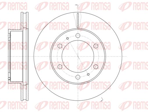 REMSA Тормозной диск 61205.10