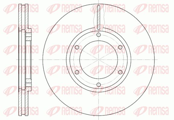 REMSA Тормозной диск 61240.10