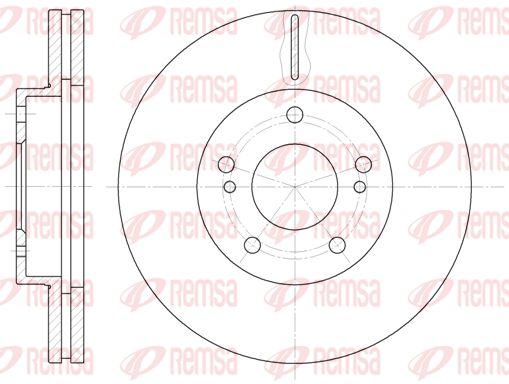 REMSA Тормозной диск 61242.10