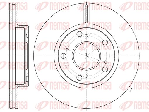 REMSA Тормозной диск 61263.10