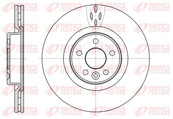 REMSA Тормозной диск 61304.10