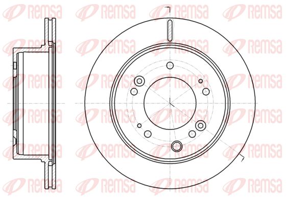 REMSA Тормозной диск 61306.10