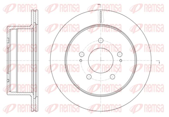 REMSA Тормозной диск 61398.10