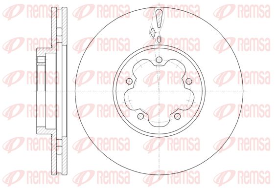 REMSA Тормозной диск 61460.10